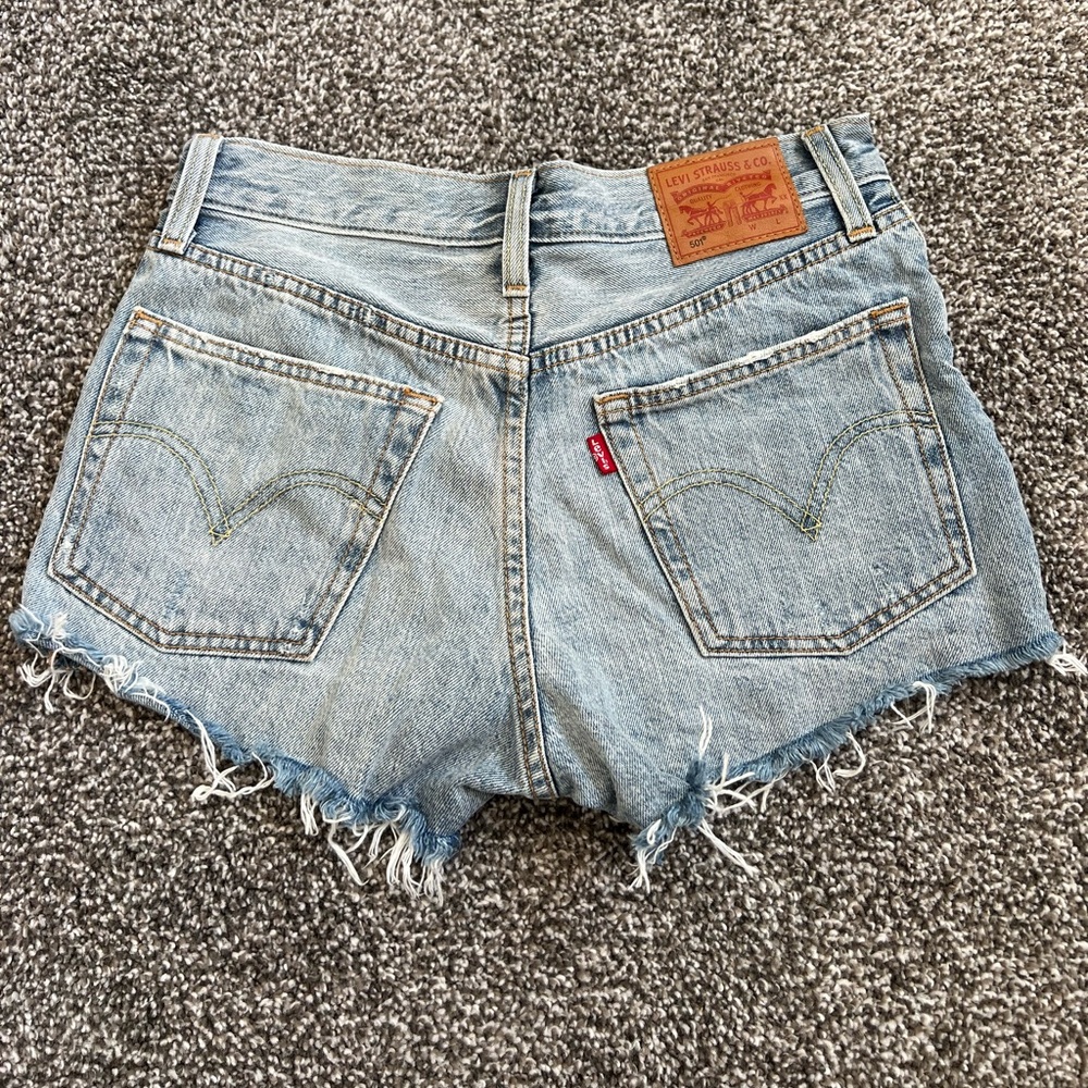 Levi’s 501 High Rise Denim Shorts